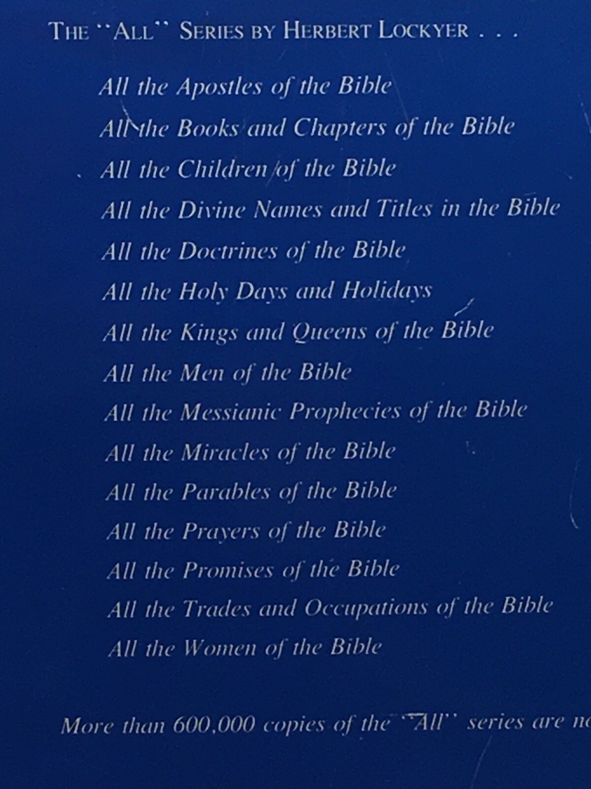 All The Parables of the Bible by Herbert Lockyer Lockyear Zondervan HCDJ