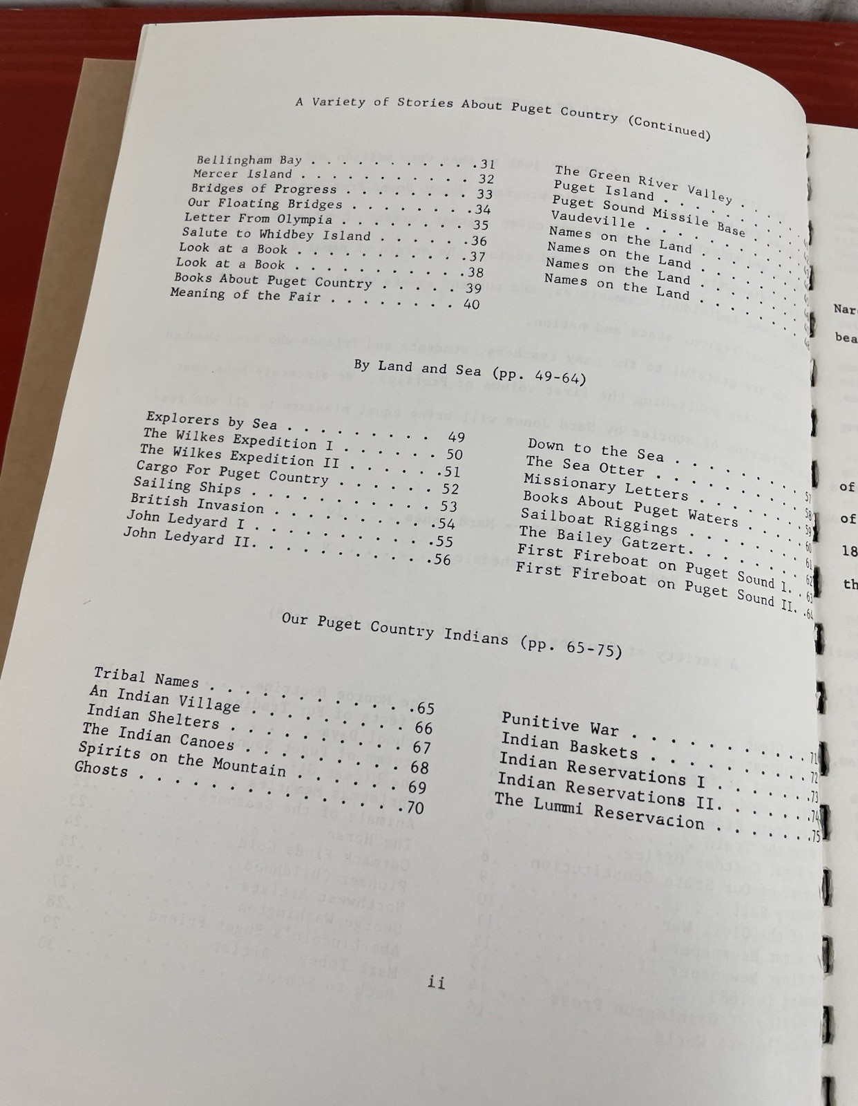Puget Sound Profiles Volumes 1 & 2 by Nard Jones VTG Spiralbound 2-in-1 PB 1963
