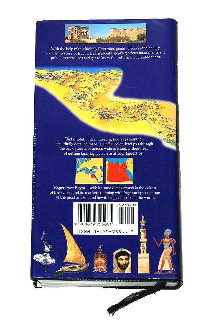 KNOPF GUIDE to EGYPT Full Color Softcover Travel Guide Alfred A. Knopf 560 Pages