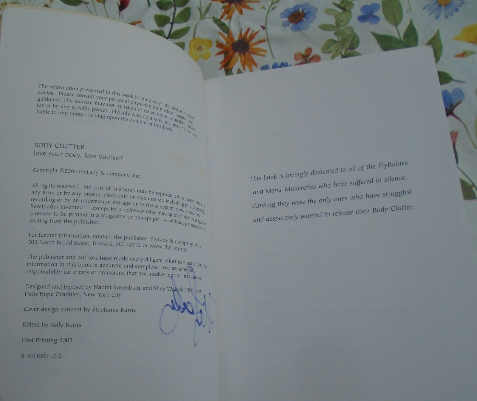 Body Clutter By Marla Cilley and Leanne Ely SIGNED Paperback