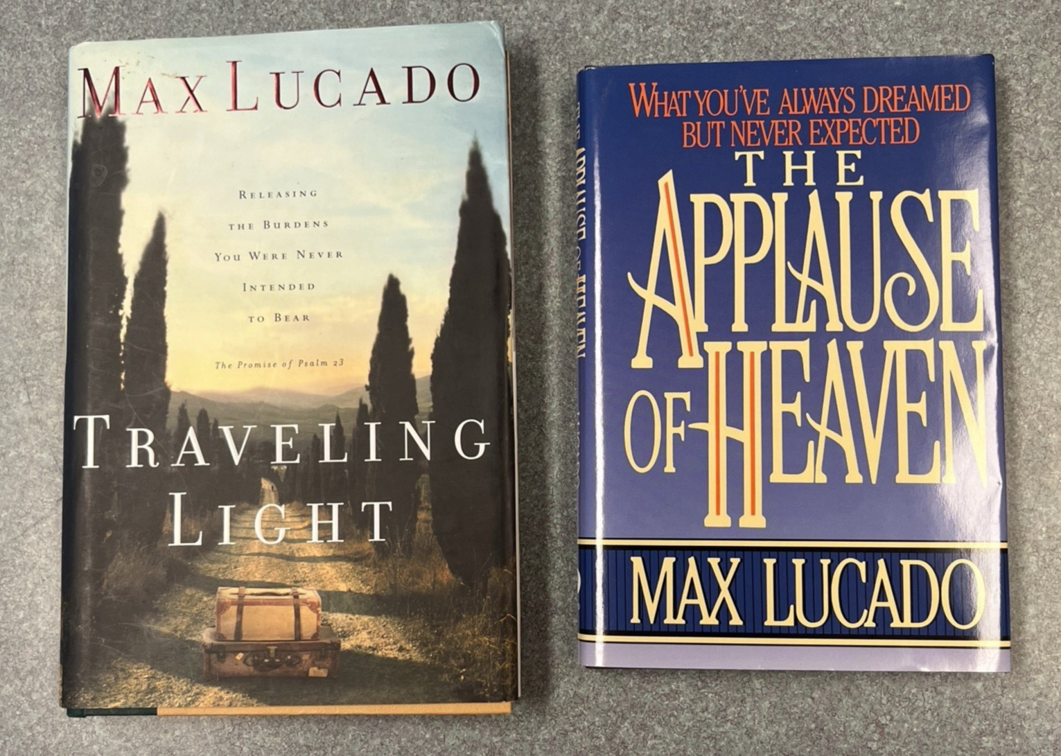 Lot of 7 Books by Max Lucado & Philip Yancey Prayer, Angels, Grace HC DJ *NICE