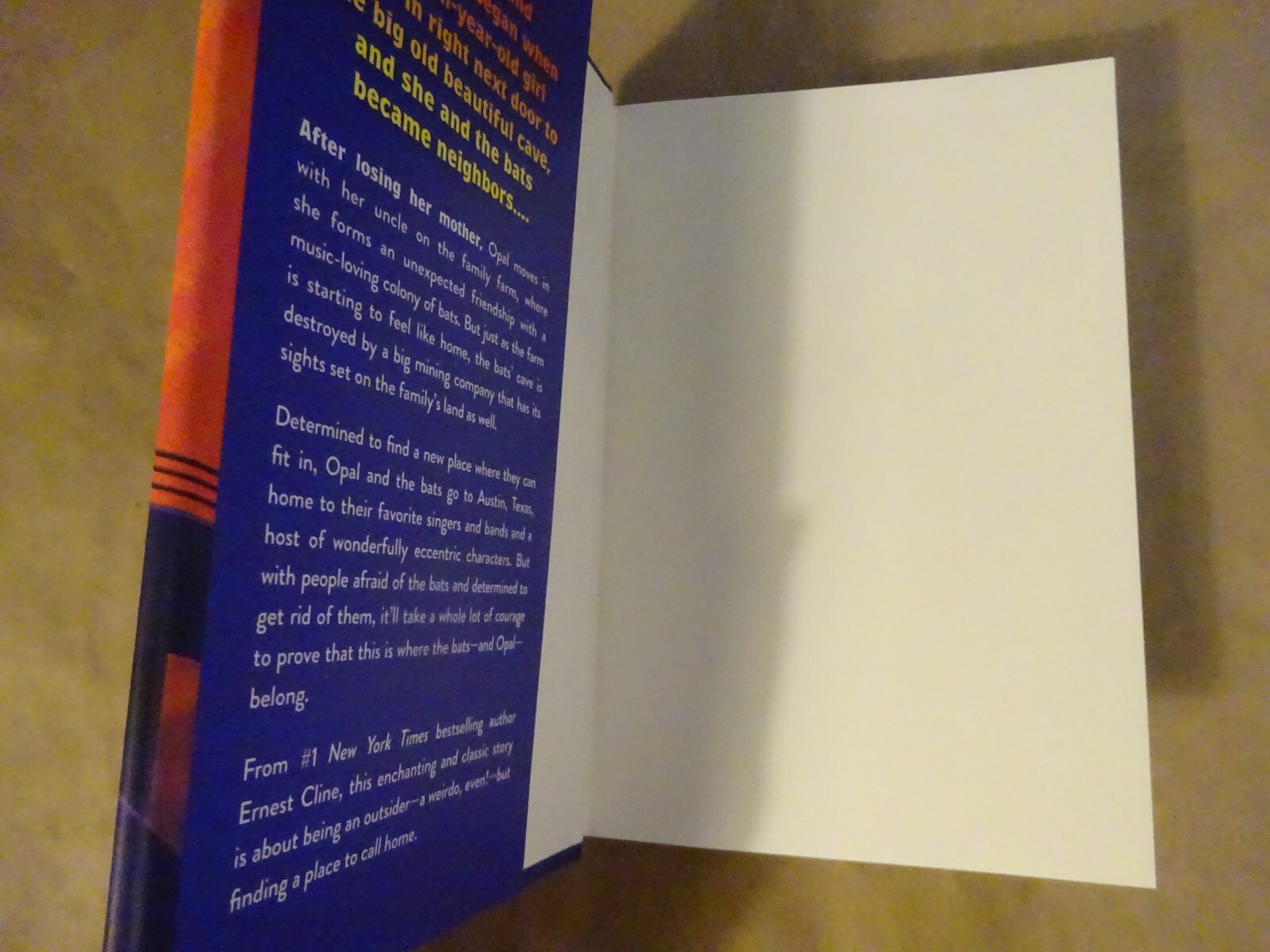 Signed Ernest Cline Autographed Bridge To Bat City Hardcover Book