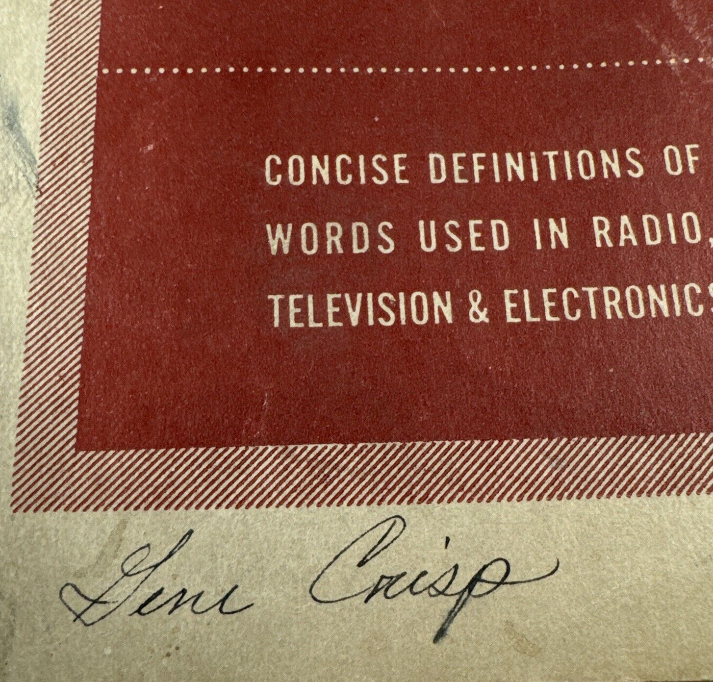 Vtg 1953 Dictionary Of Electronic Terms Published By Allied Radio Shack Read