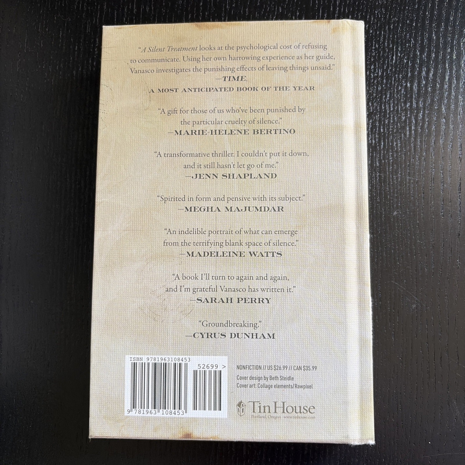 Silent Treatment : A Memoir, Hardcover by Vanasco, Jeannie, Like New Used, Fr…