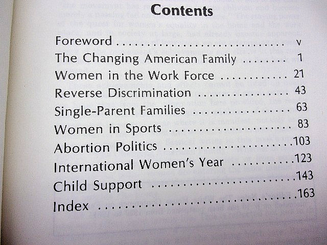 The Women’s Movement Editorial Research Reports 1977 Softcover 168 Pages VGC