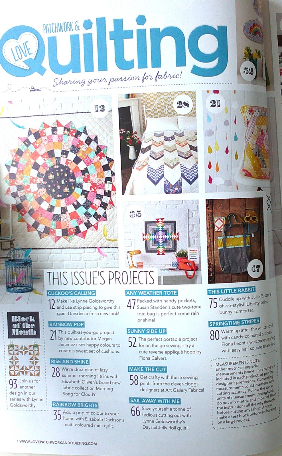 Love Patchwork & Quilting No. 1 In The UK 20 Projects Issue 20 Quilt Patterns