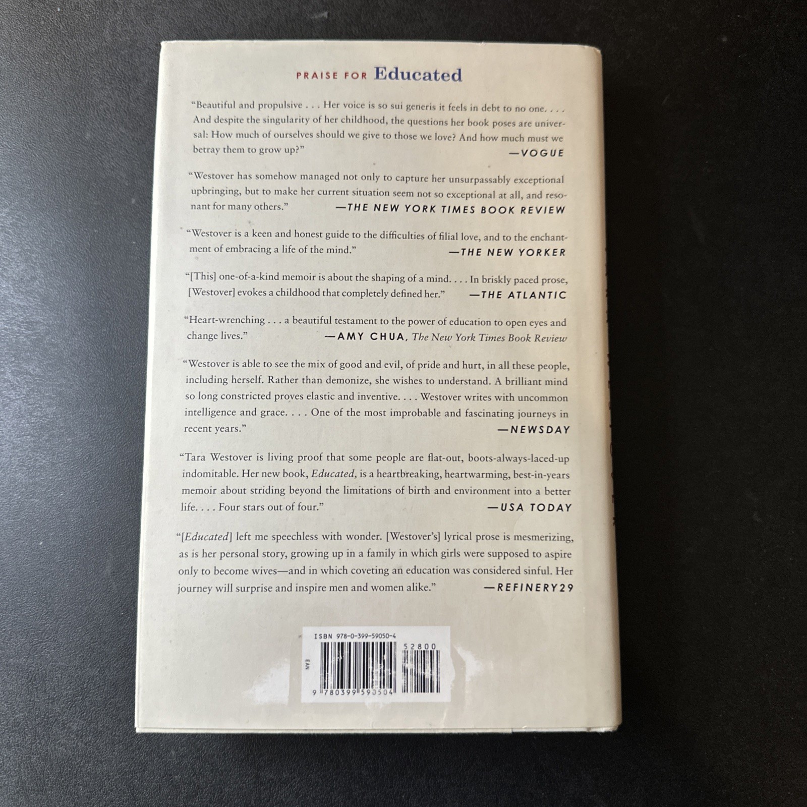 Educated: A Memoir Hardcover