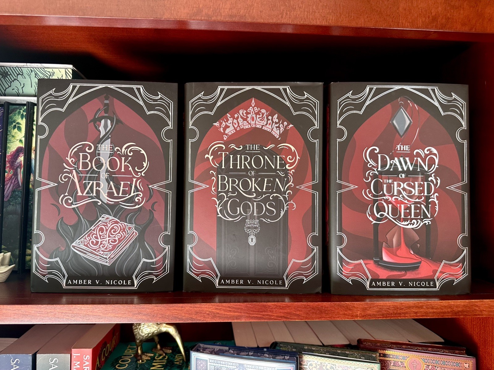SIGNED Fairyloot Gods And Monsters Set The Book Of Azrael ETC by Amber V Nicole