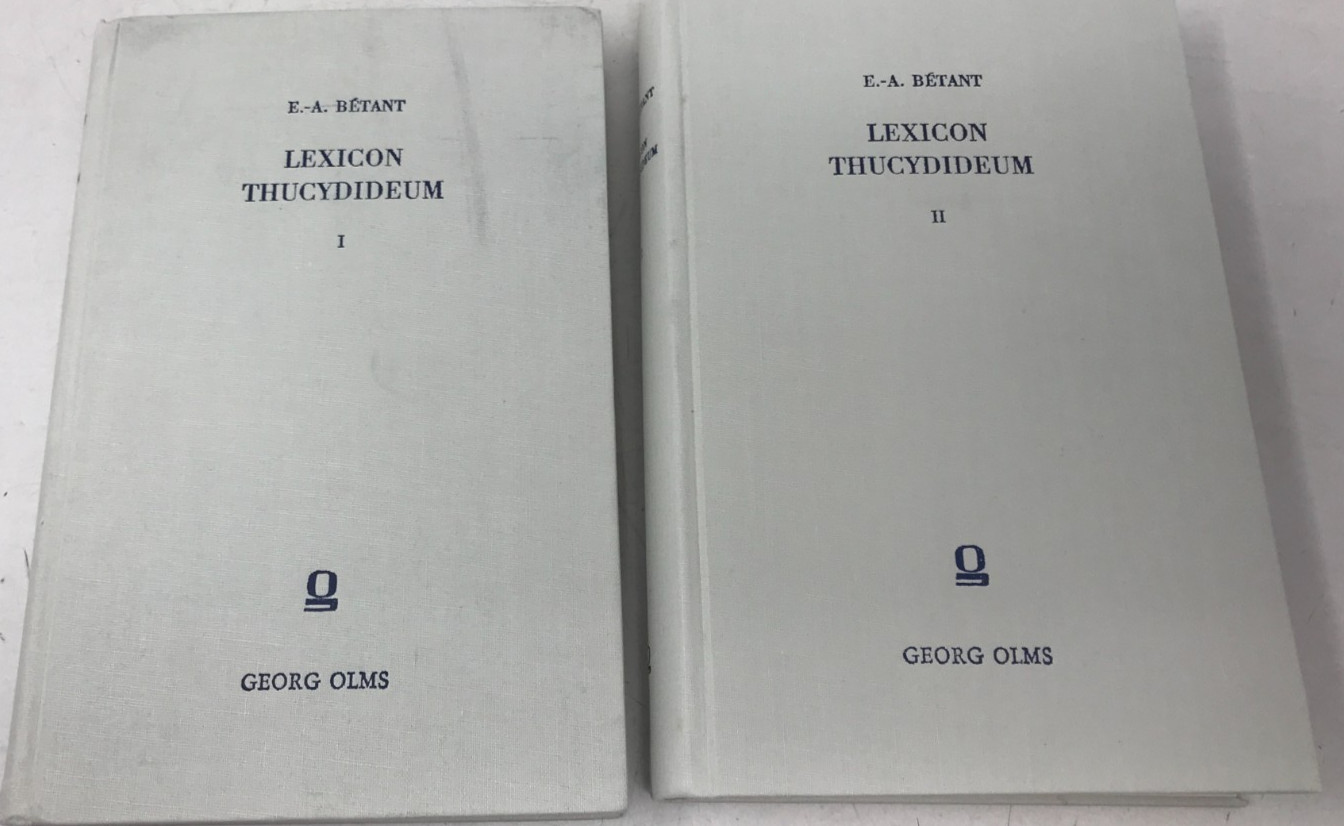 Lexicon Thucydideum, vol. 1 & 2, Betant, 1969, E-119