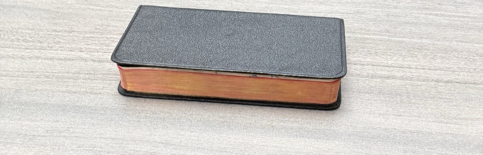 VTG Thinline 1946 Pocket New Testament RSV Black Leather 691X Nelson ~ 4.9″ x 3″