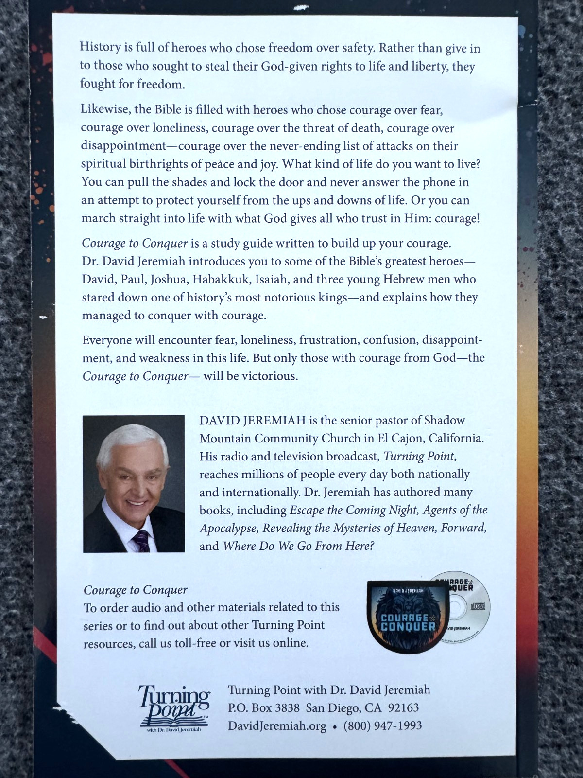Lot of (12) DR. DAVID JEREMIAH Turning Point Paperback Study Guides