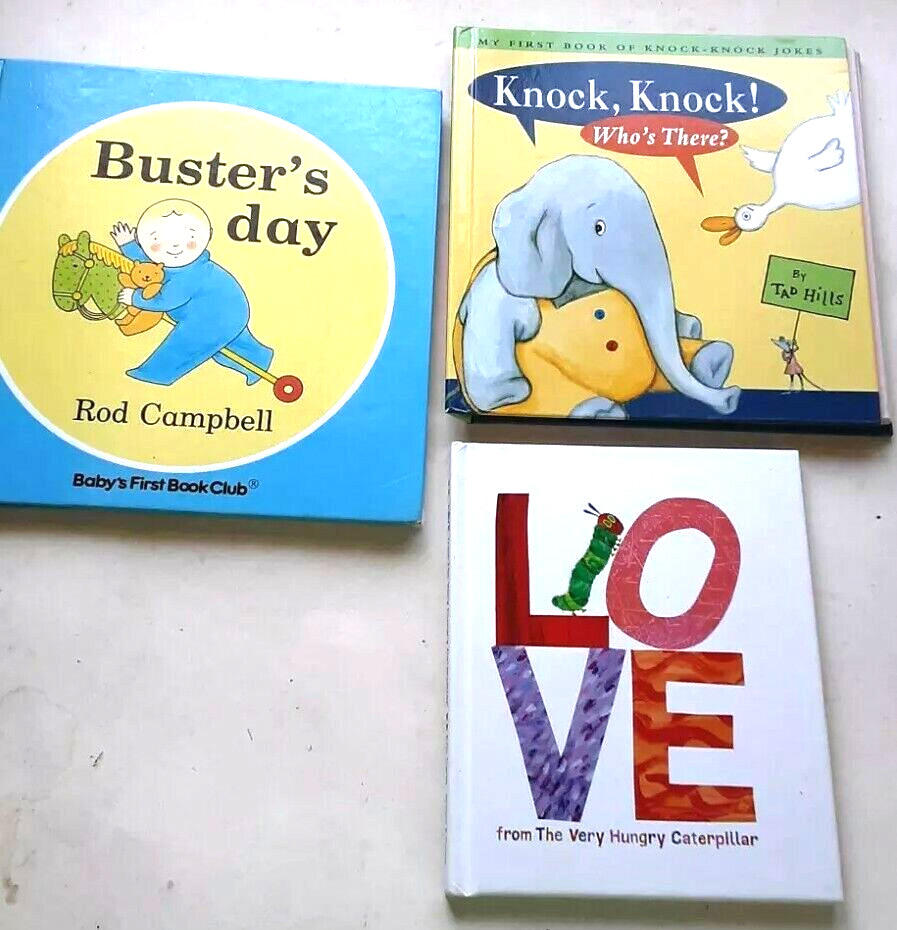 3 Toddler Young Children Books: Picture, Interactive & Knock Knock Joke Books