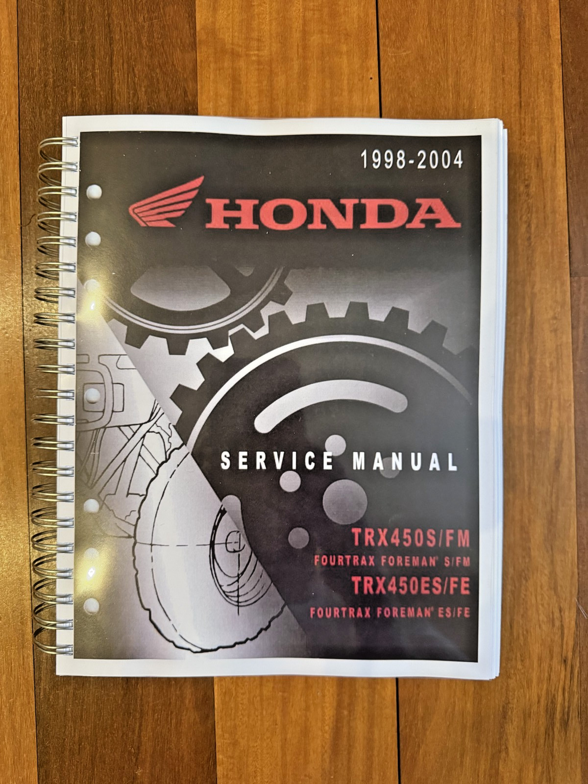 HONDA 1998-2004 TRX450S/FM TRX450ES/FE Foreman 450 Service Manual SECURED FOLDOU