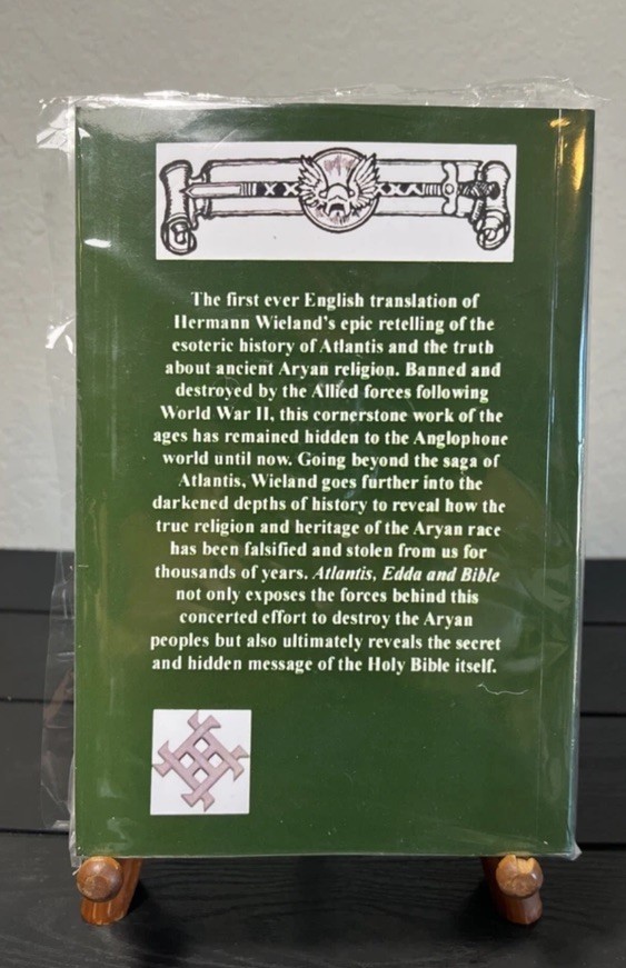 Atlantis, Edda & Bible by Hermann Wieland ,Germanic World Culture, Reprint, New