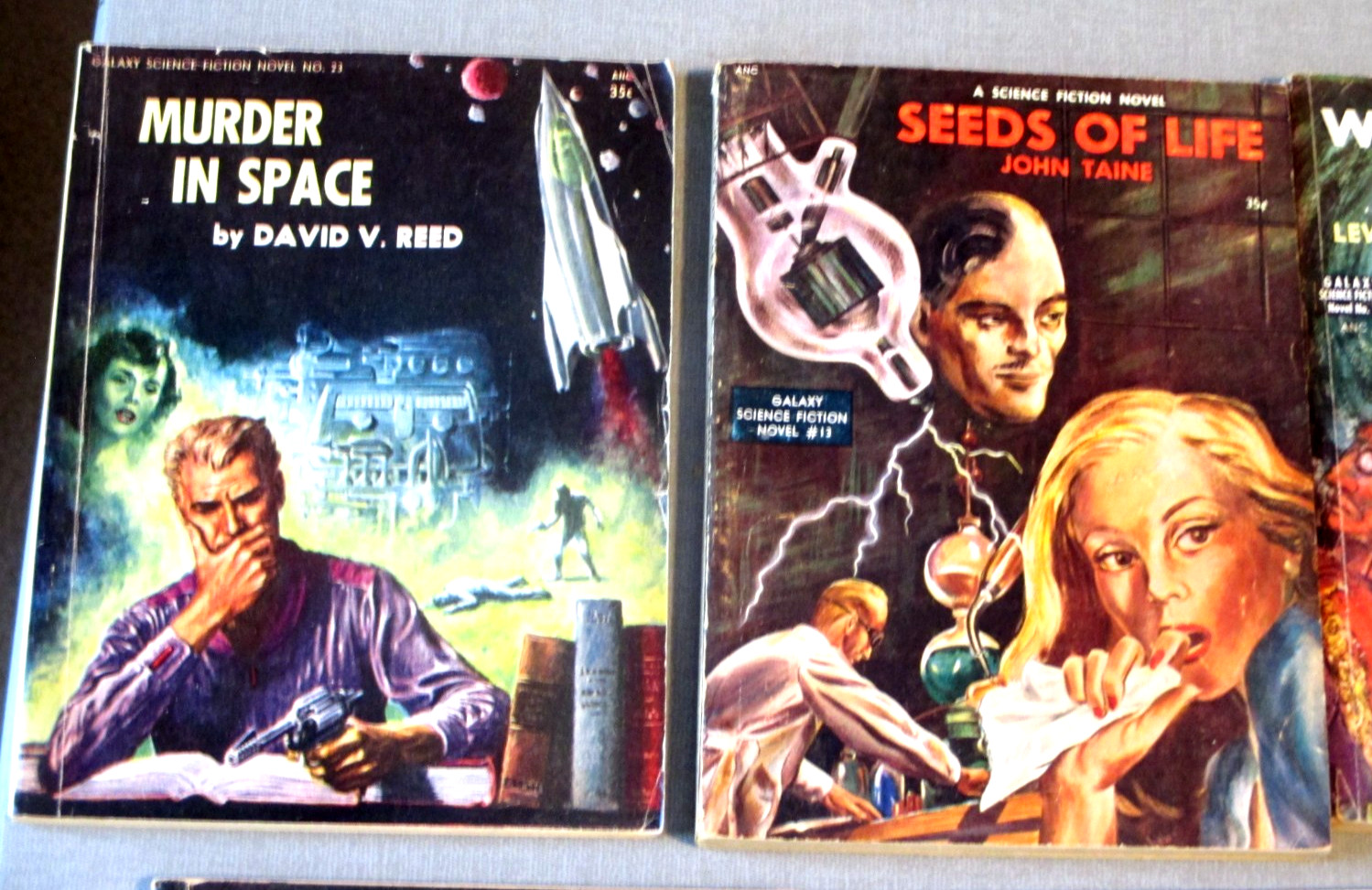 11-1950’S SCIENCE FICTION SCI-FI ALIEN-PULP PAPERBACK BOOK-FEAR- L.RON HUBBARD