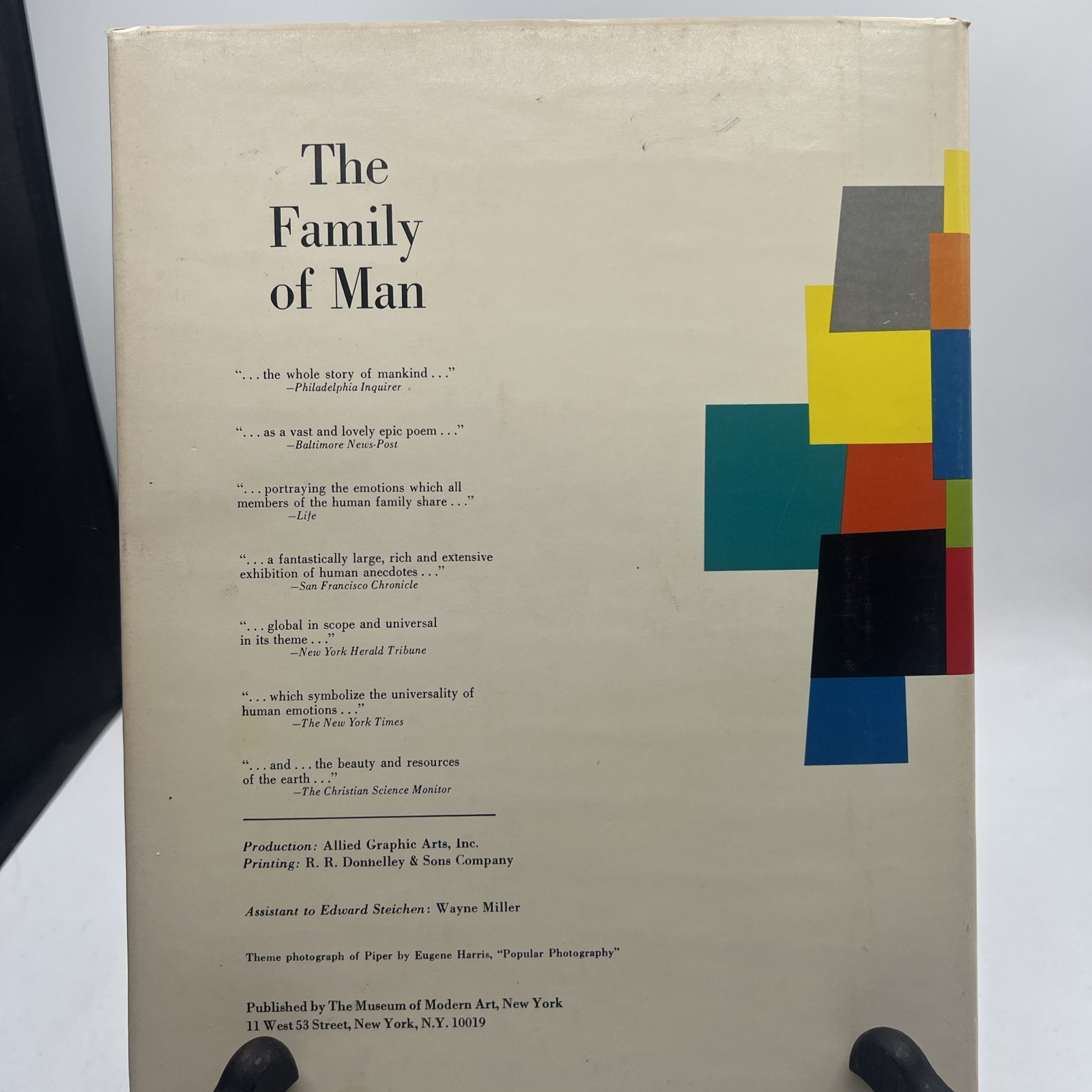 The Family Of Man Edward Steichen first edition HC/DJ Carl Sandburg MOMA