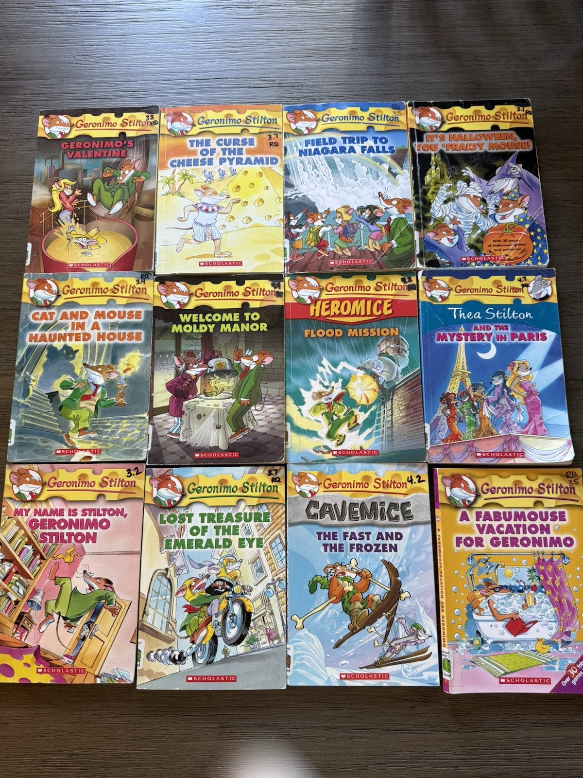 Geronimo Stilton Illustrated Paperback Book Lot – Scholastic Ages 4-8 9-12