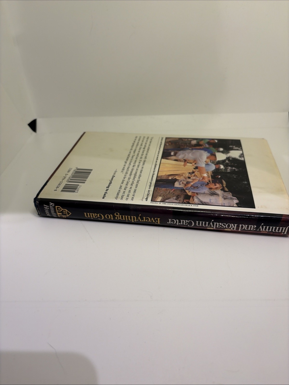 1987 Jimmy Carter &Rosalynn Carter „Everything to Gain“ Jimmy Carter Signed Book