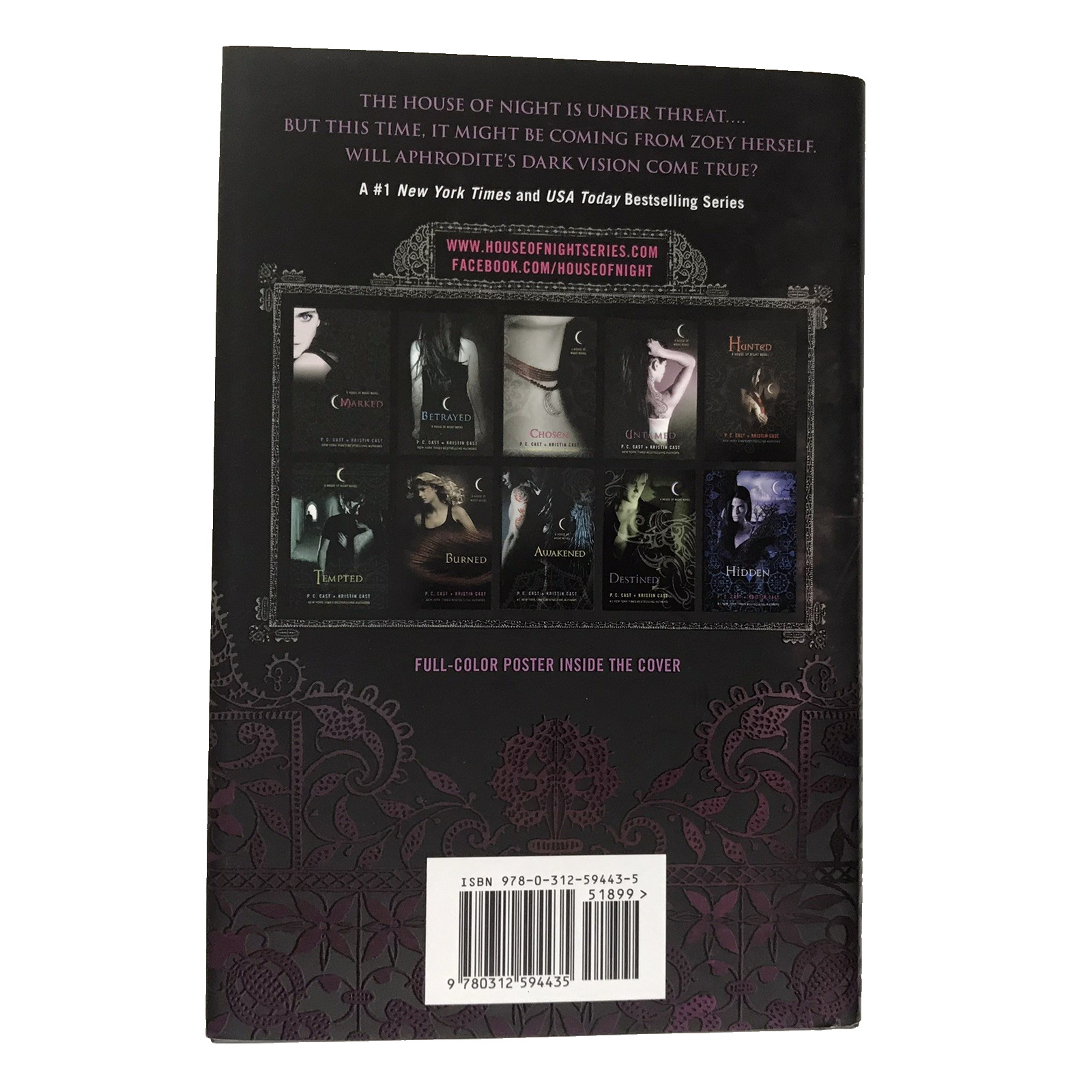 Lot 10 House of Night Vampire Book Series P.C. Cast #2 -11 (7 HC+3 PB) Very Good