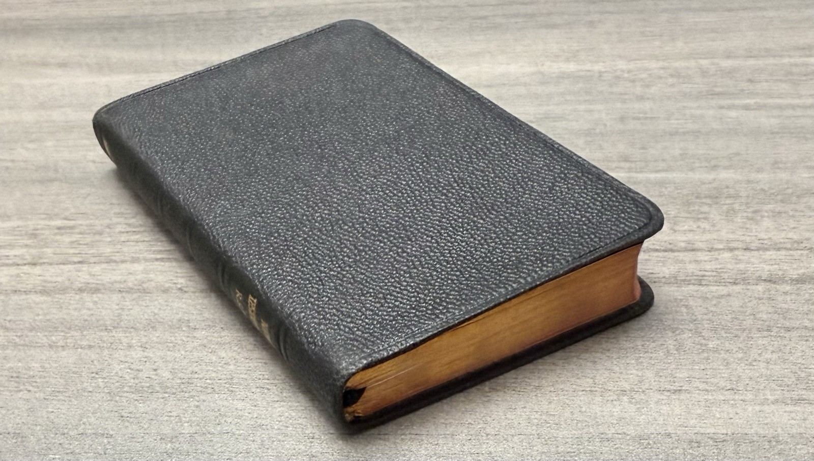 VTG Thinline 1946 Pocket New Testament RSV Black Leather 691X Nelson ~ 4.9″ x 3″