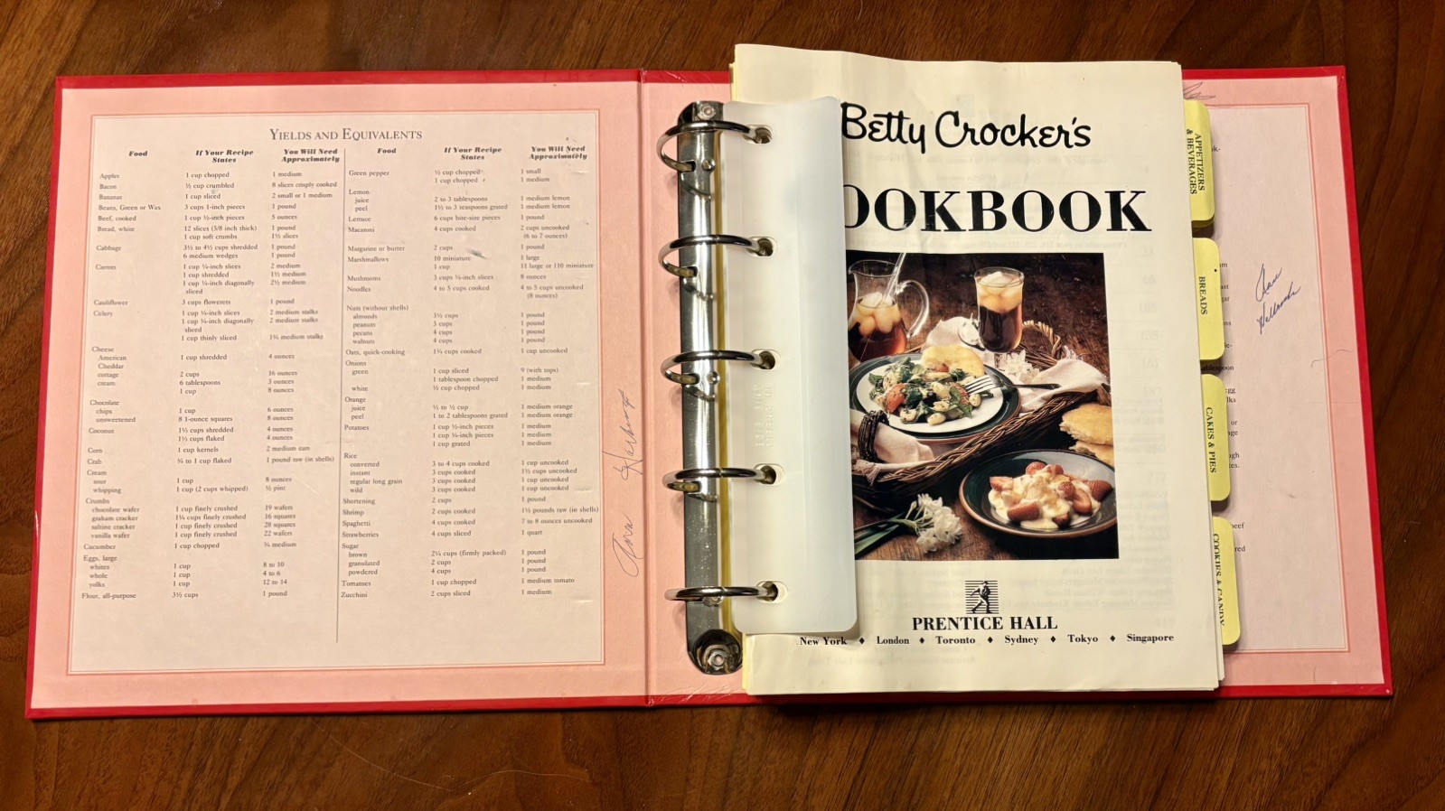 Betty Crocker 40th Anniversary 5 Ring Binder Hardcover Cookbook 432 Pages 1991