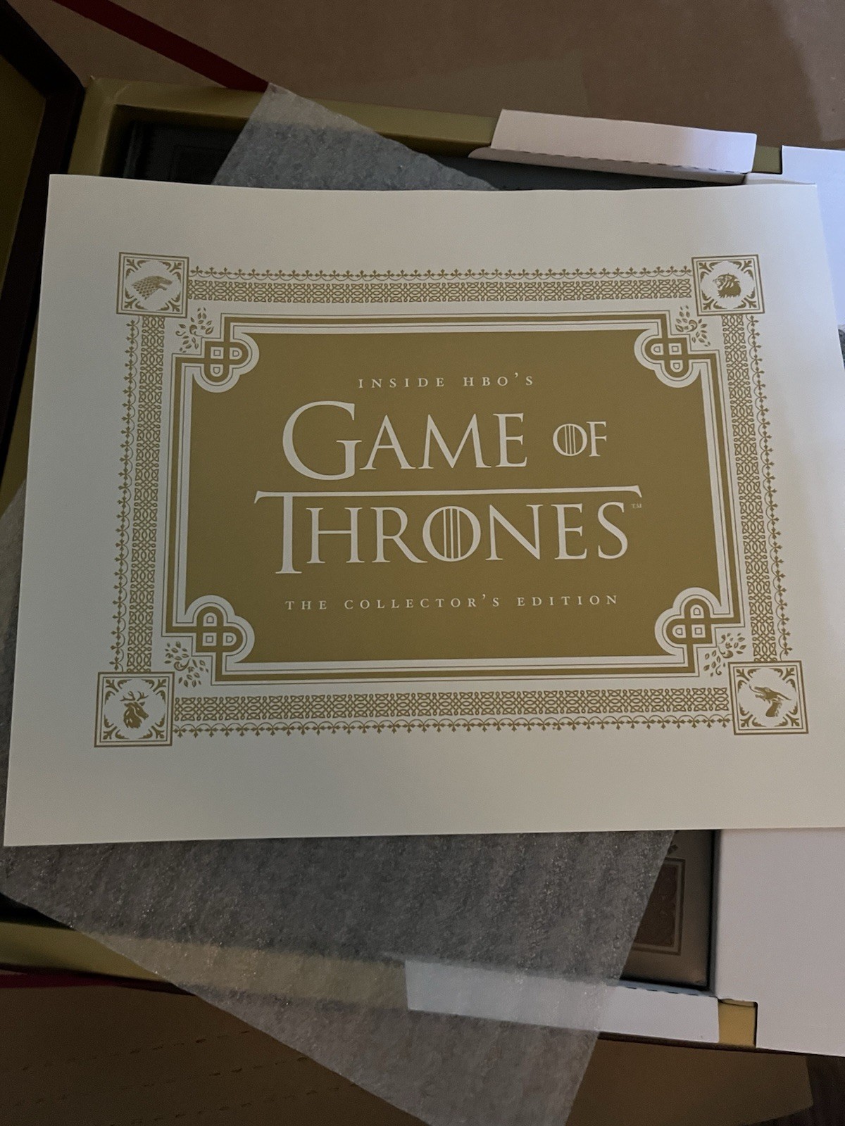 SIGNED George RR Martin HBO’s Game of Thrones Collector’s 2 Book Set MINT RARE