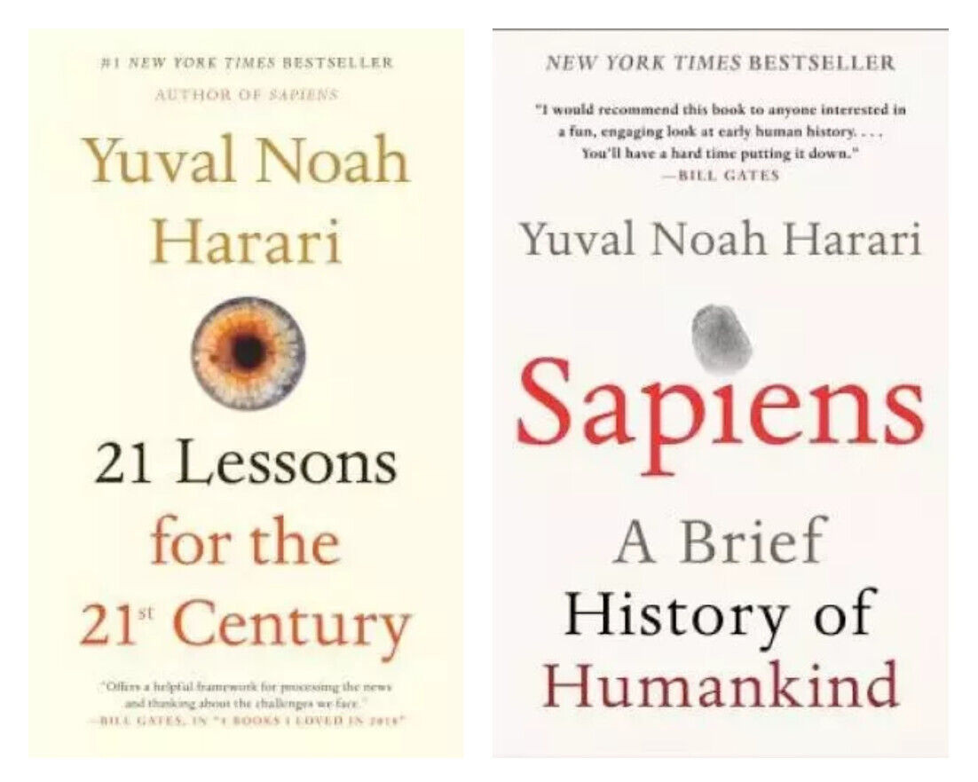 21 LESSONS & SAPIENS 2 book set By Yuval Noah Harari New stock Fast shipping