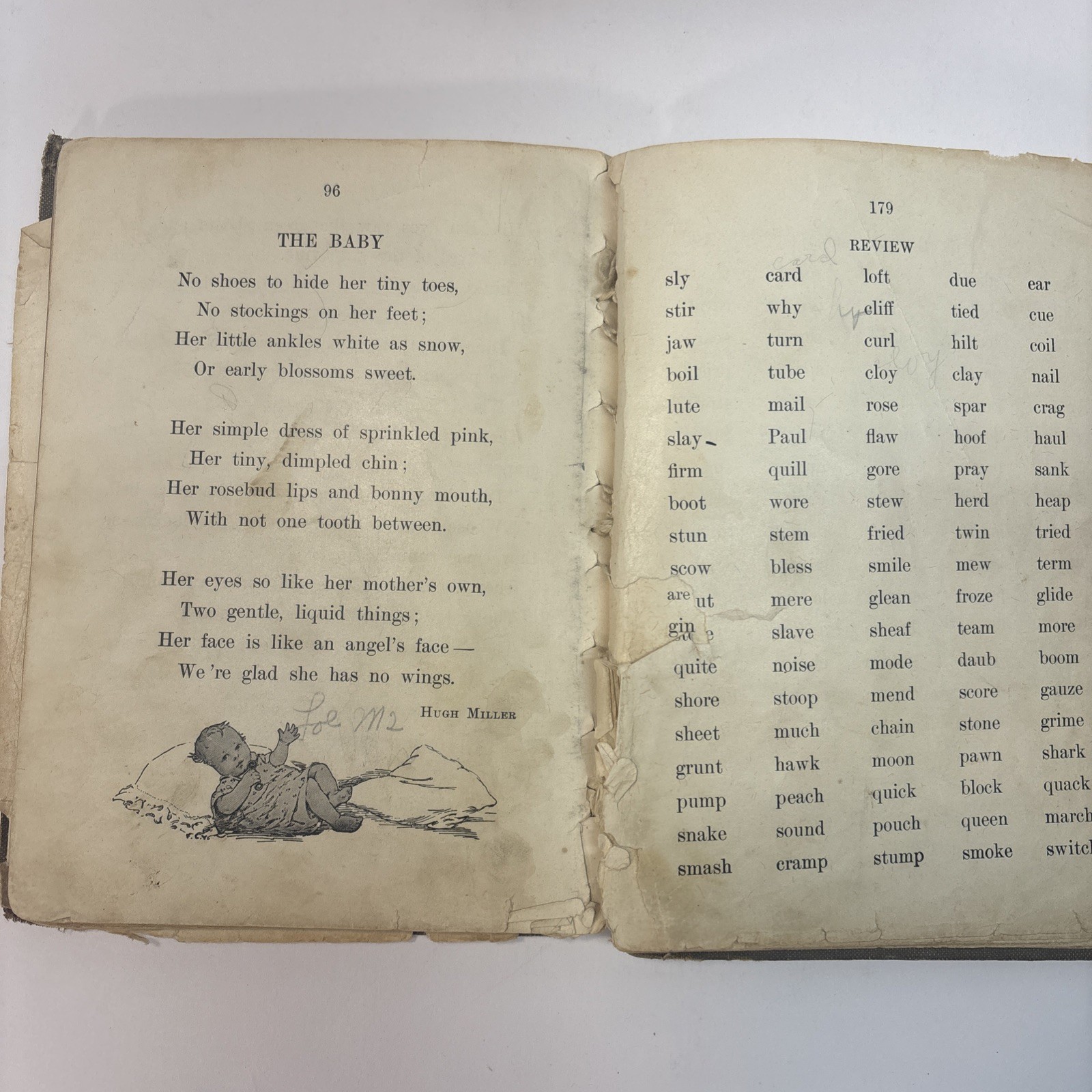 Lot of 5 Antique Vintage School Textbook Speller, Reader, English 1800/1900s