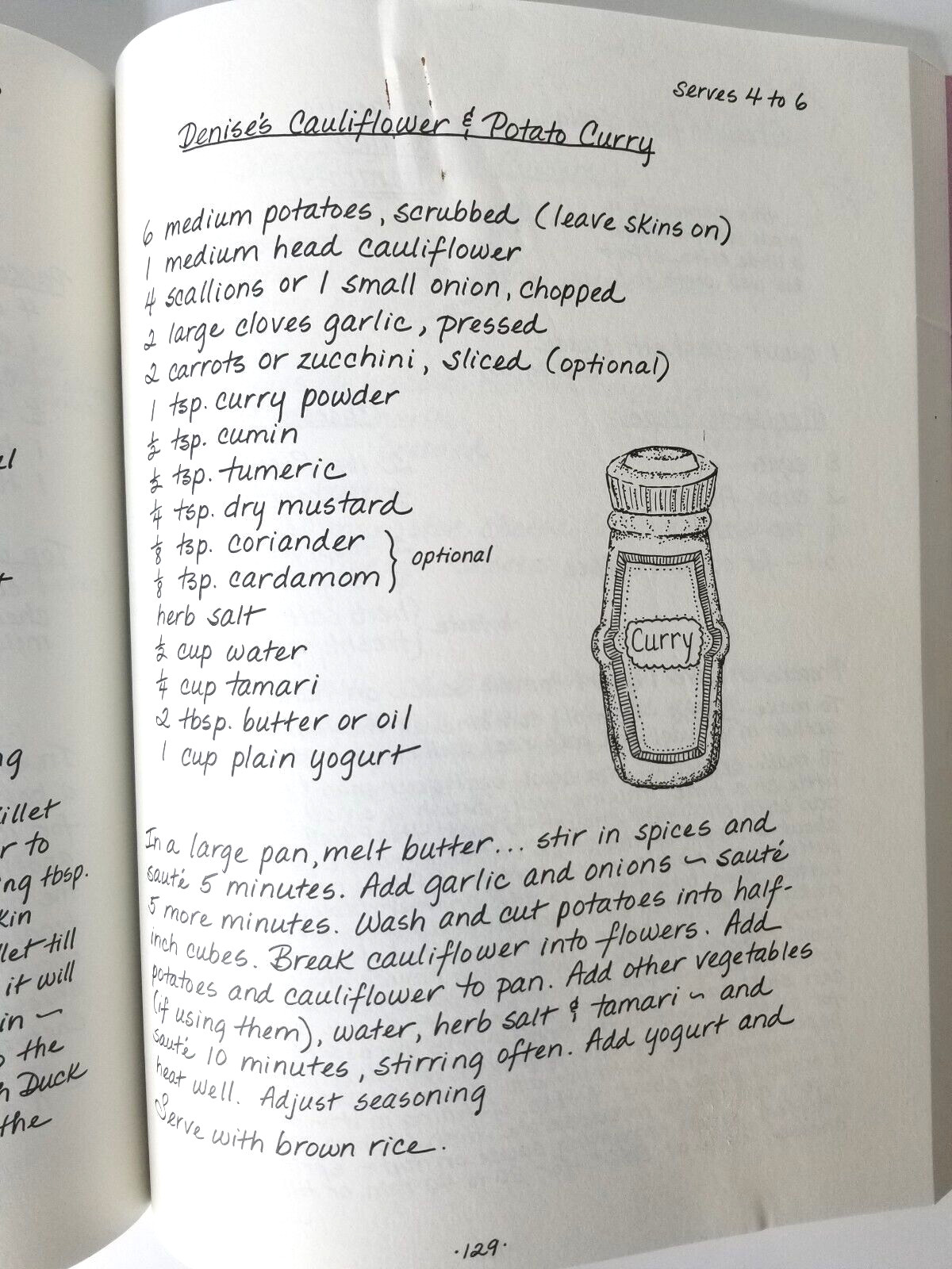 The Not-Strictly Vegetarian Cookbook Lois Dribin Paperback 1982 242 Pages Index