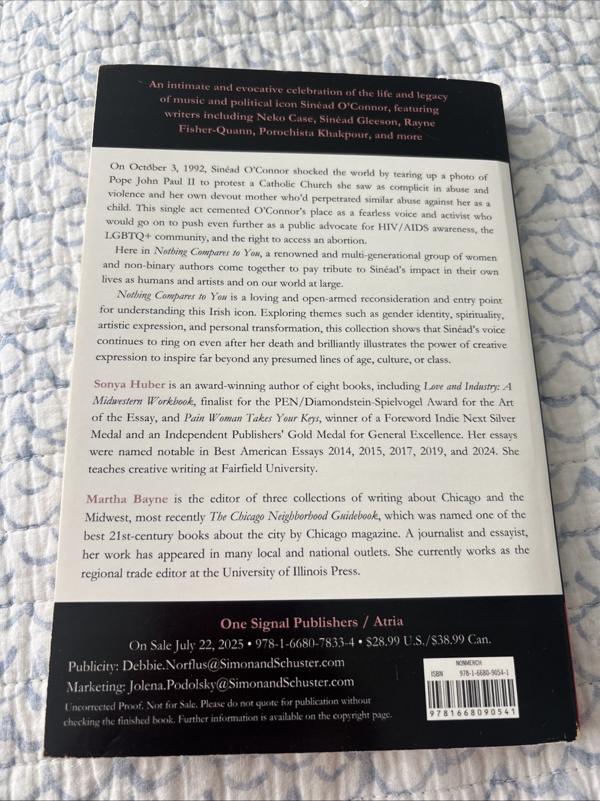 NOTHING COMPARES TO YOU: WHAT SINEAD O’CONNOR MEANS TO US – ARC! BRAND NEW!! PB!