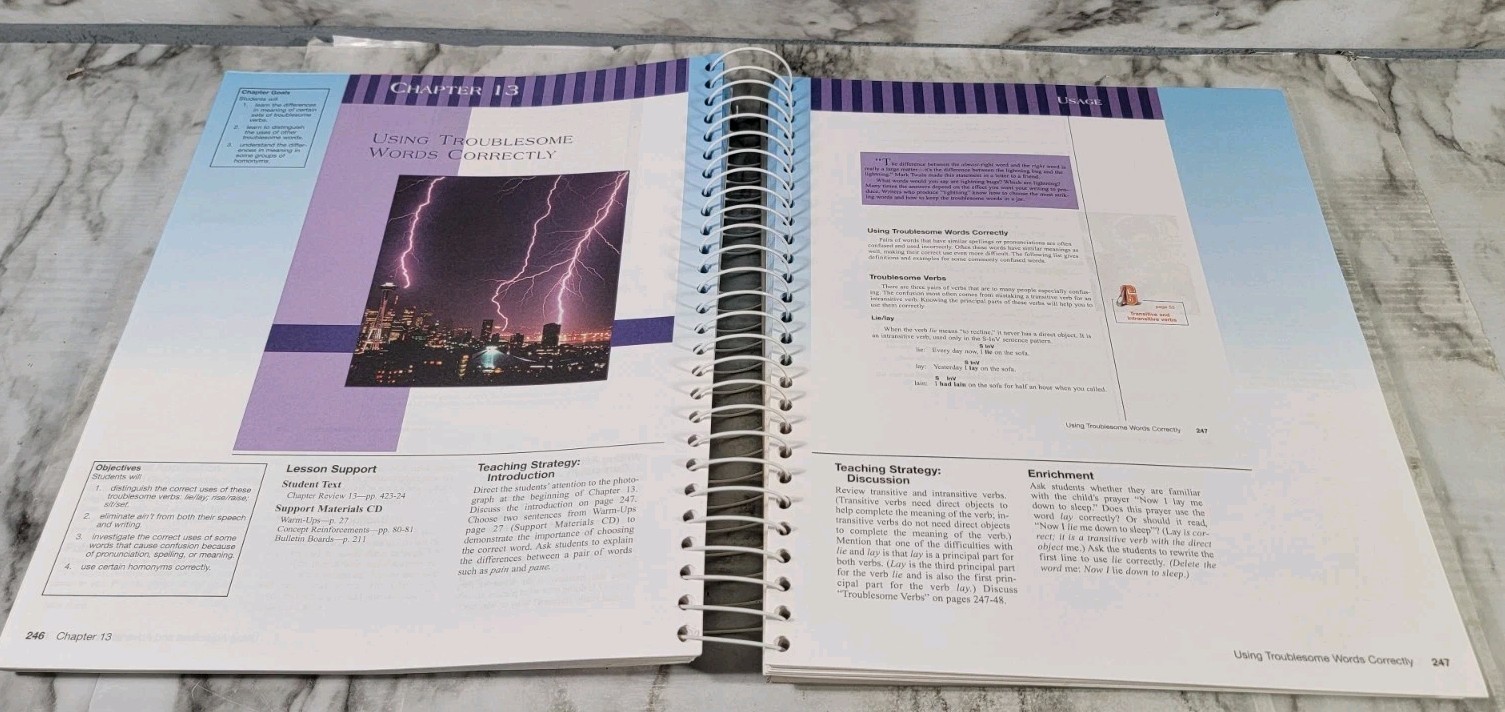 Writing & Grammar 7 Teacher’s Edition CD-Rom Included 3rd Edition BJU Press