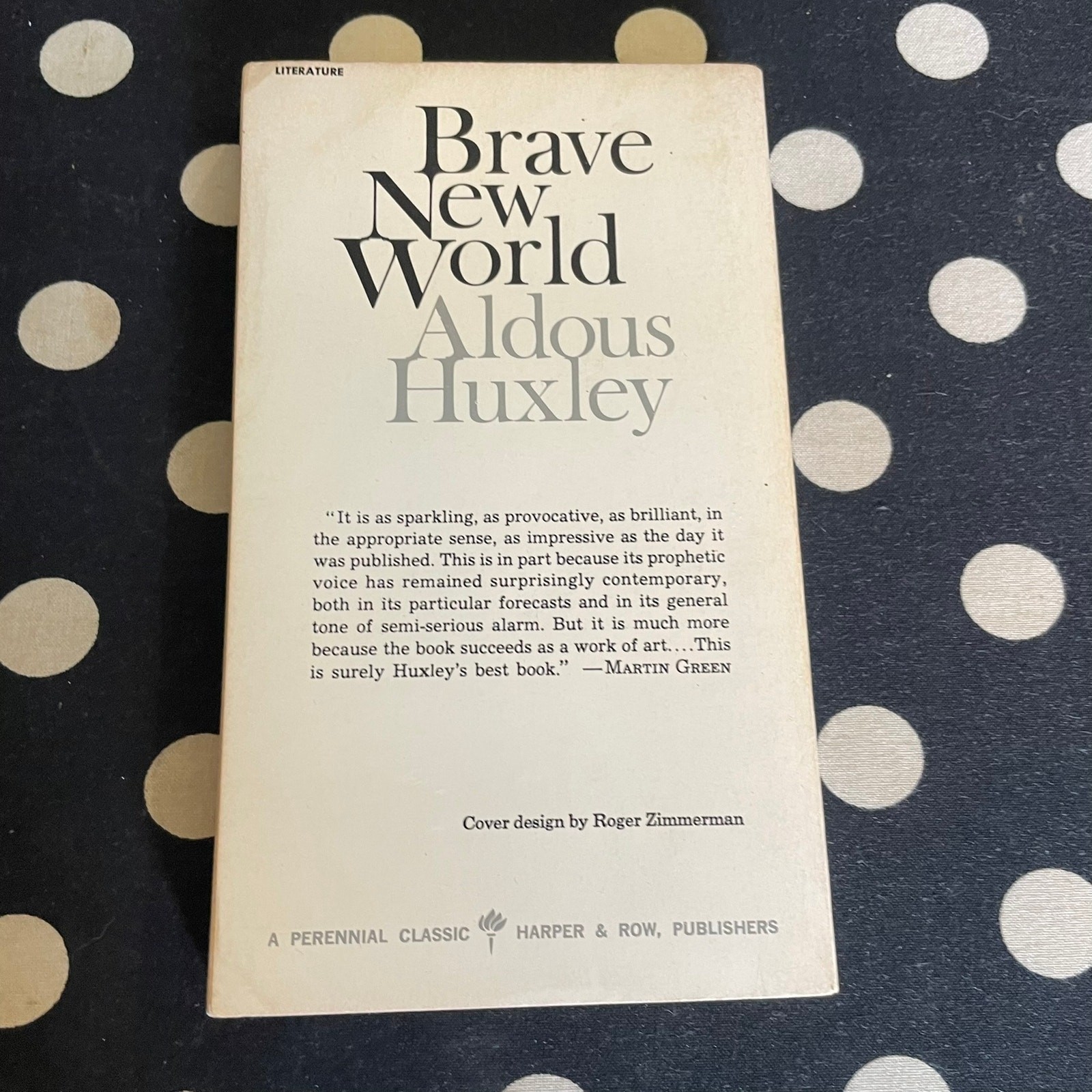 Brave New World by Aldous Huxley 1969 Perennial Paperback Edition