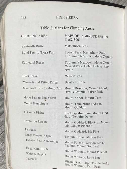 Mountaineer’s Guide to High Sierra 1972 Totebook; Hervey Voge, Smatko; 356 pages