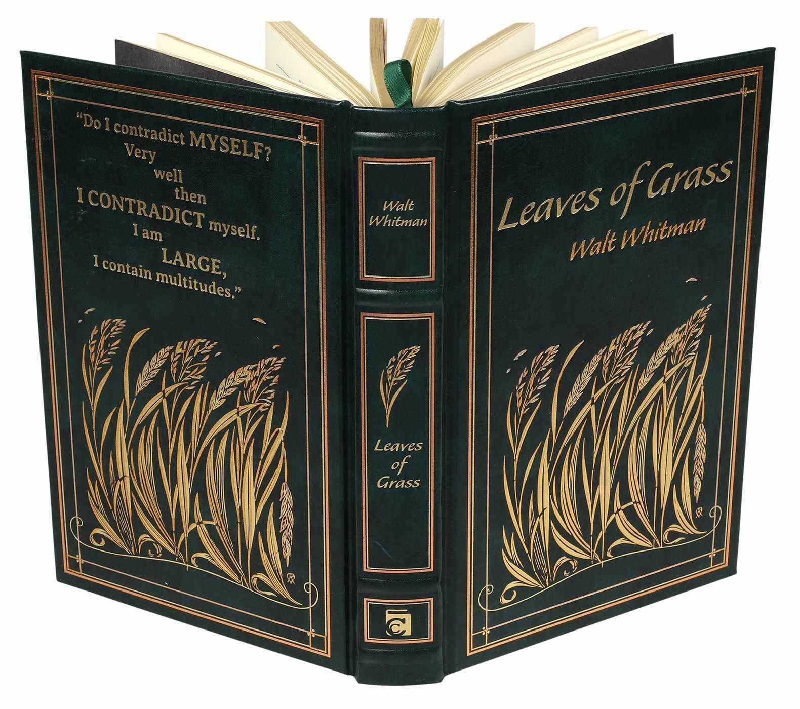 LEAVES OF GRASS Walt Whitman Leather Bound Hardcover Collectible Classics *NEW*
