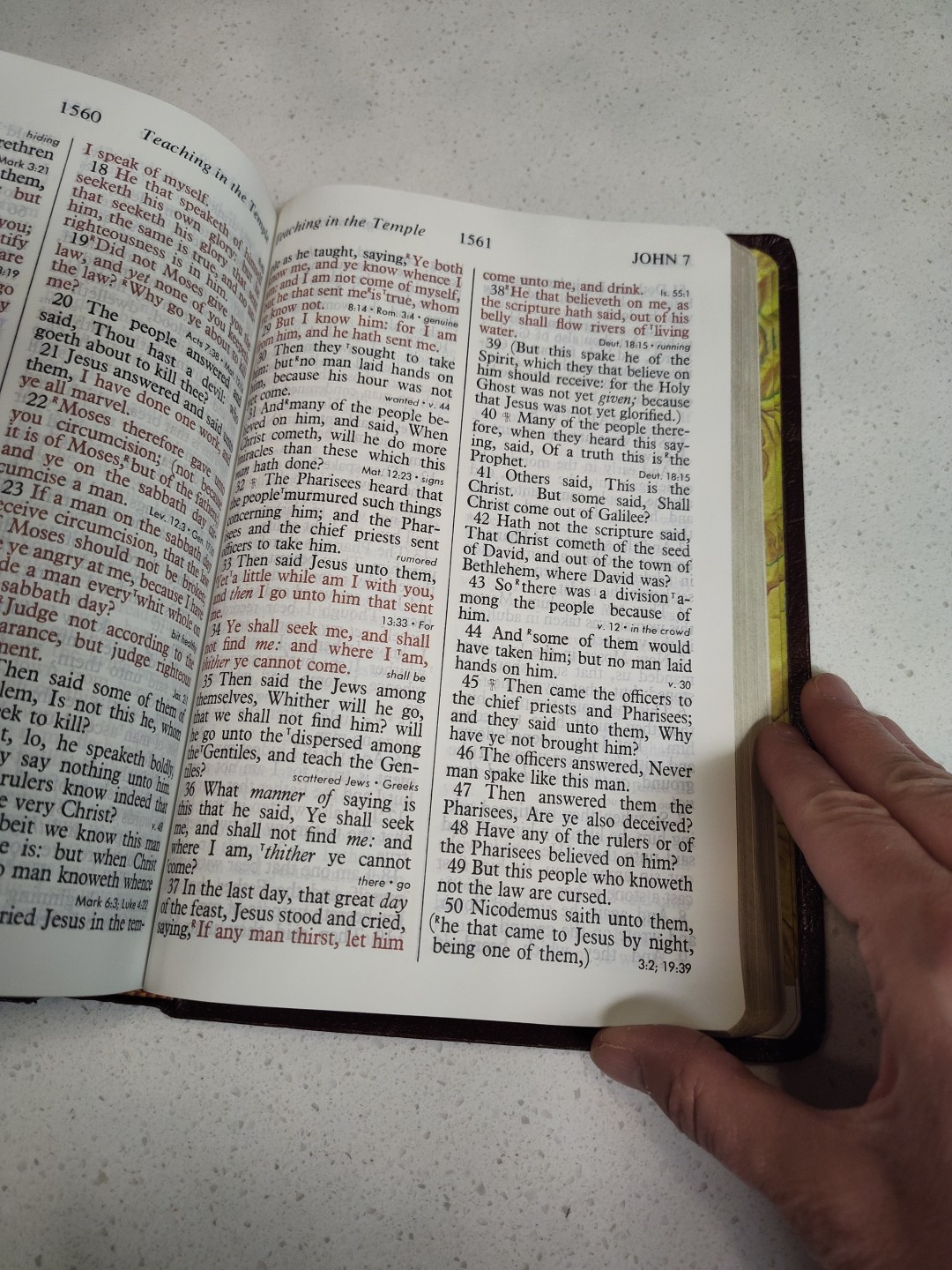 Holy Bible King James Version Giant Print Red Letter Concordance Nelson 883CBG