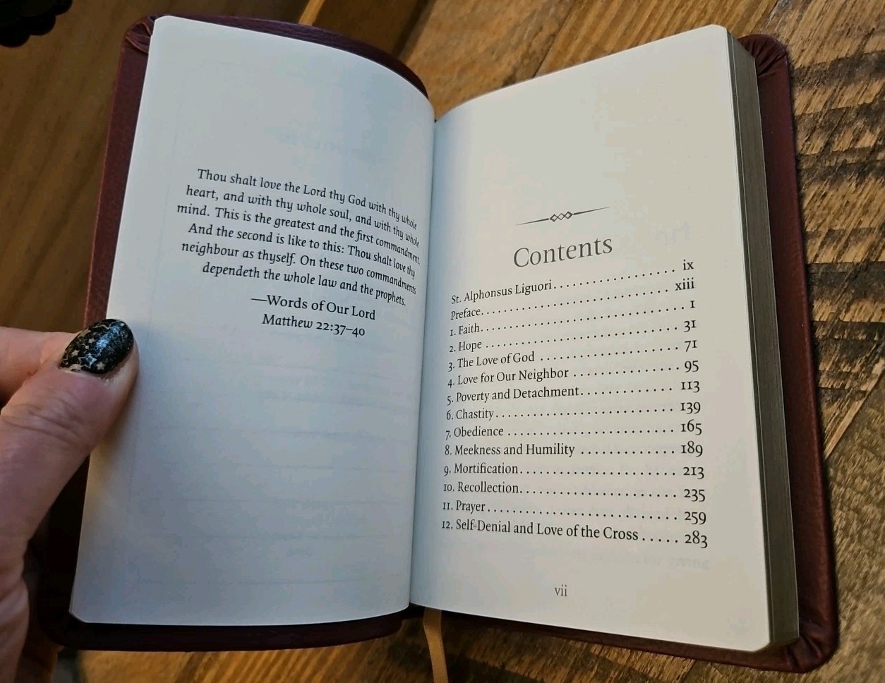 12 Steps to Holiness and Salvation St Alphonsus Liguori Burgundy LeatherSoft