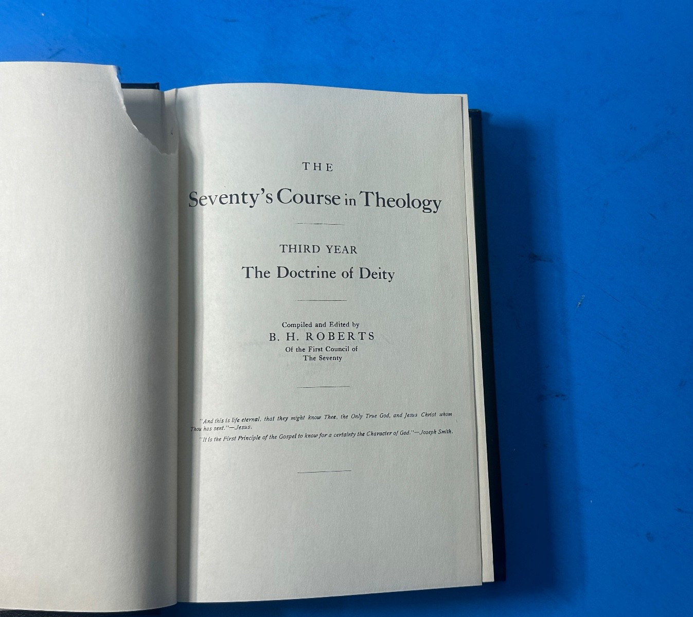 Seventy’s Course in Theology Vols 1-2 1907-1912 Roberts Mormon Taylor Reprint