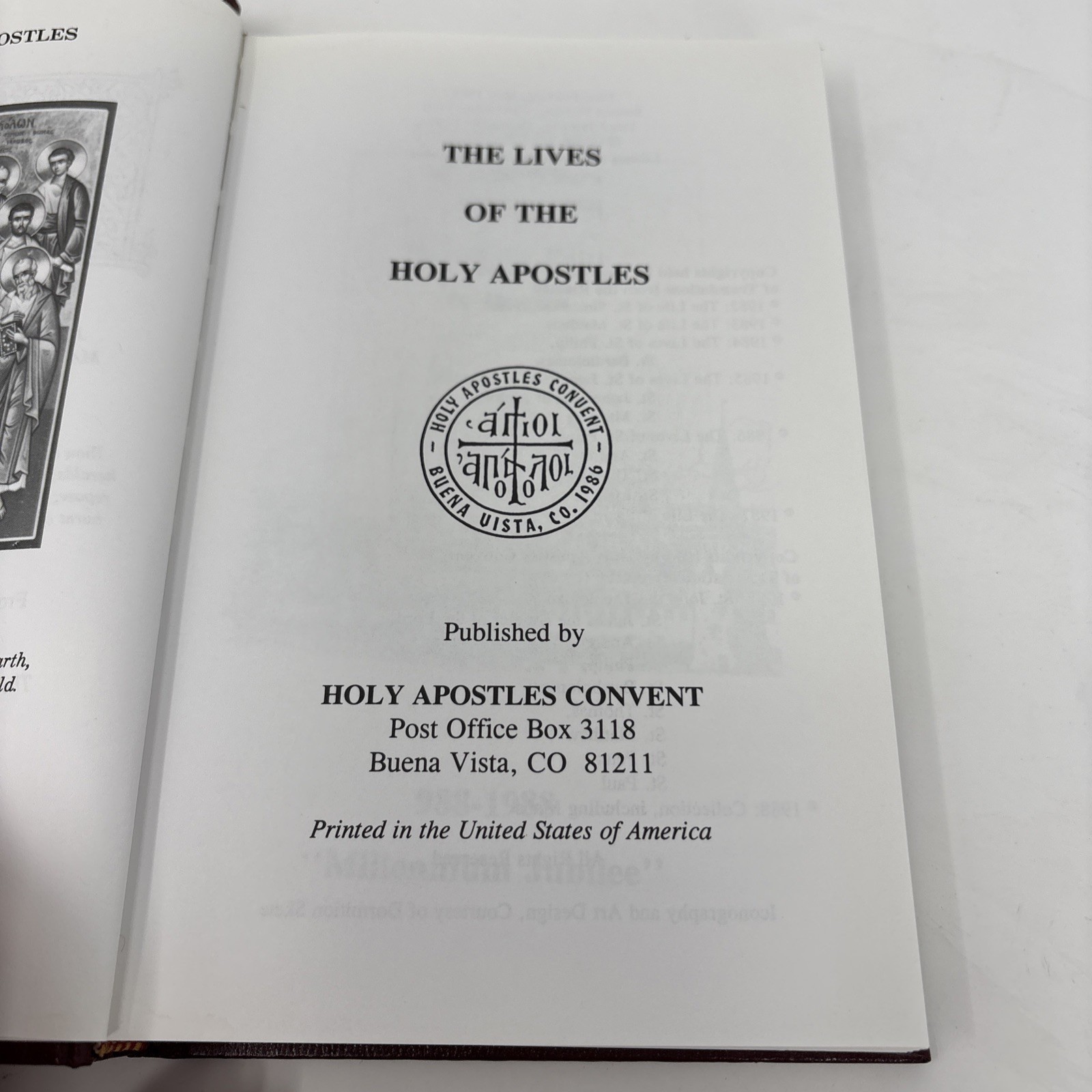 The Lives of the Holy Apostles