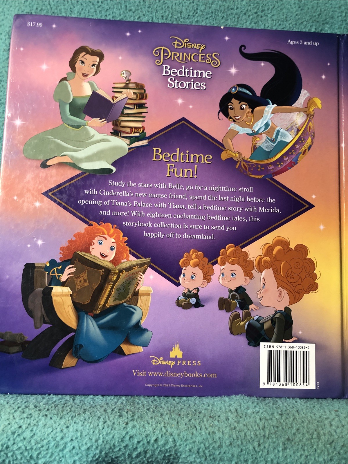 Disney Princess Bedtime Stories Book 2023 HB “ LOT V „