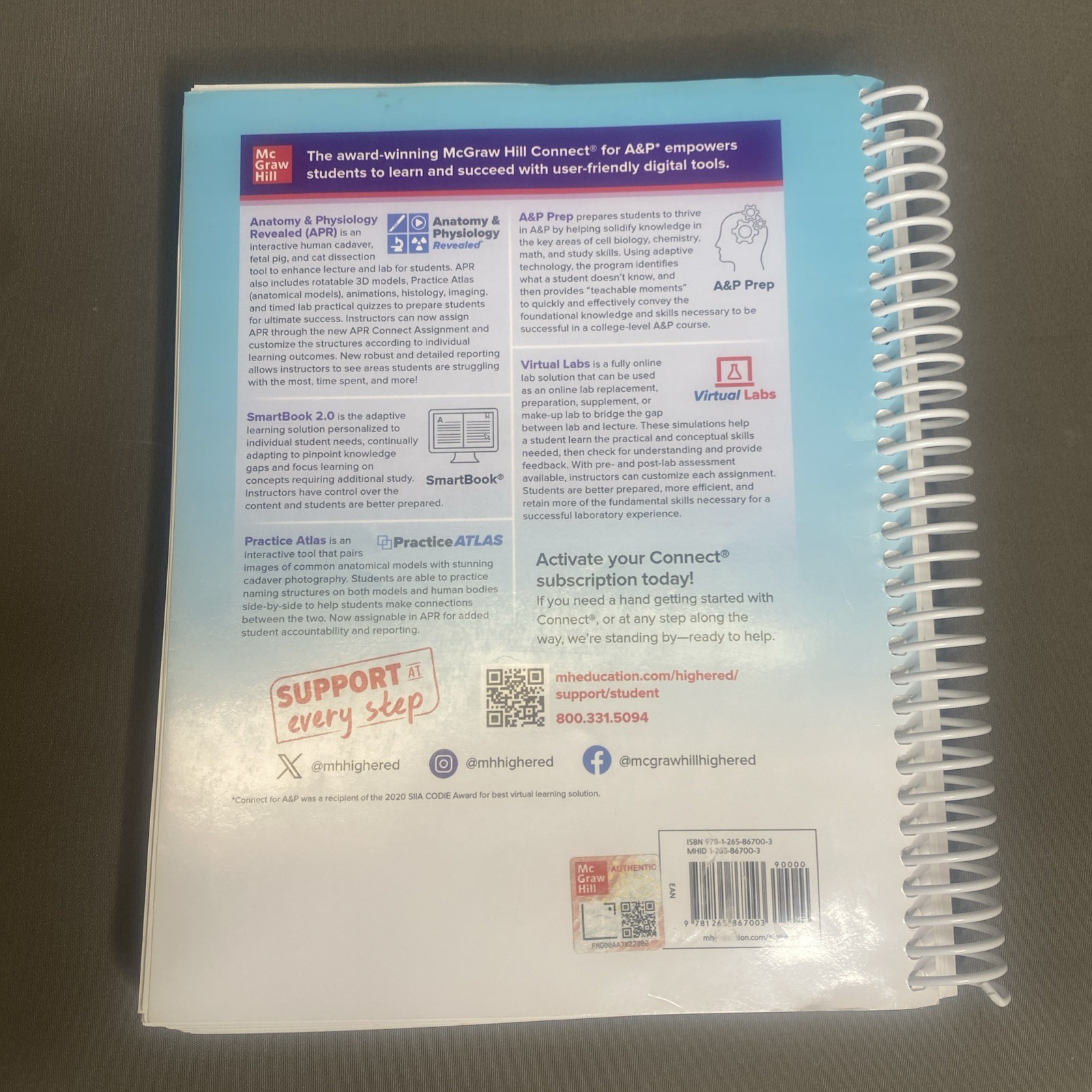 HOLE’S HUMAN ANATOMY+PHYS.-LAB.MANUAL (2024 Edition)