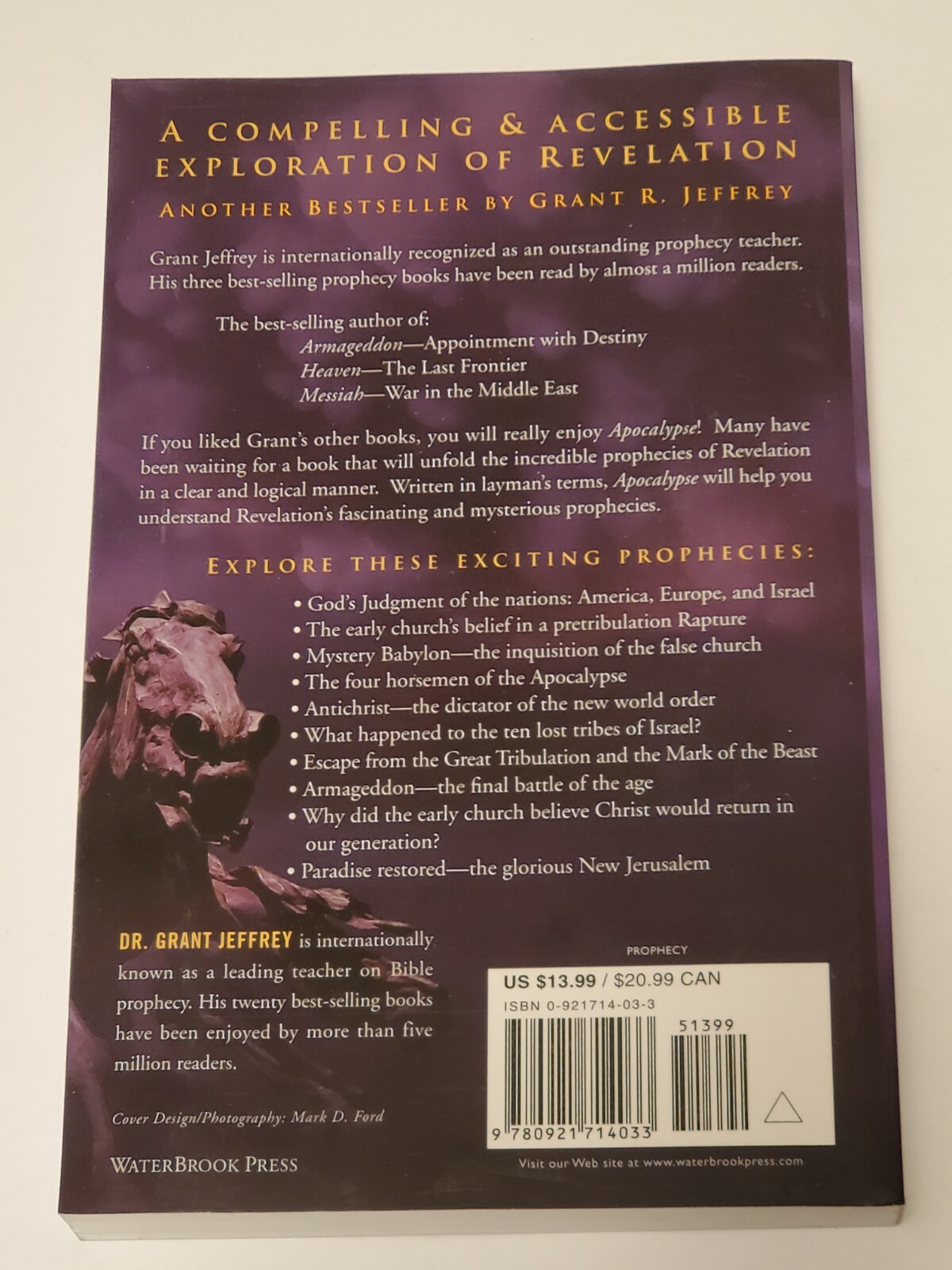 Apocalypse : The Coming Judgment of the Nations by Grant R. Jeffrey New