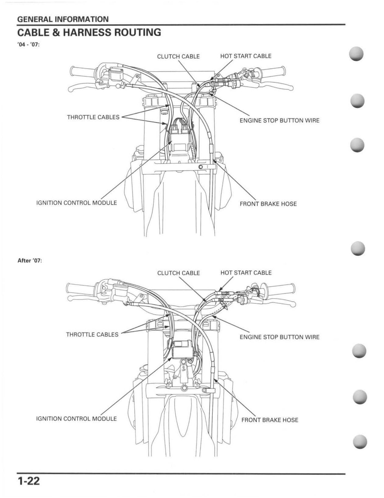 HONDA CRF250R Motorcycle Service Manual 2004-2009 – COIL CLOSURE – TOUGH COVERS
