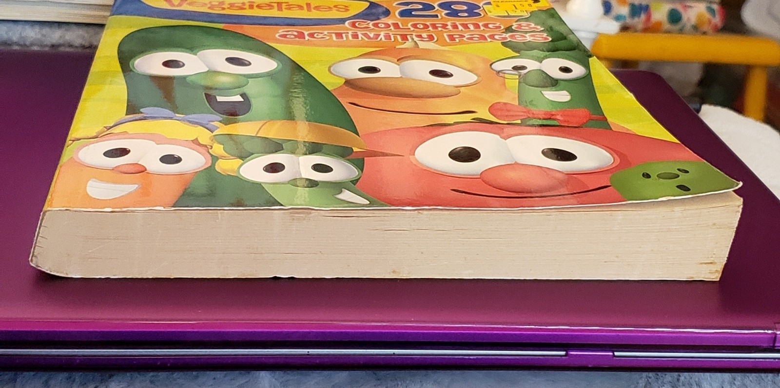 Vintage 2009 VeggieTales 288 Coloring & Activity Pages Book – UNCOLORED!!!