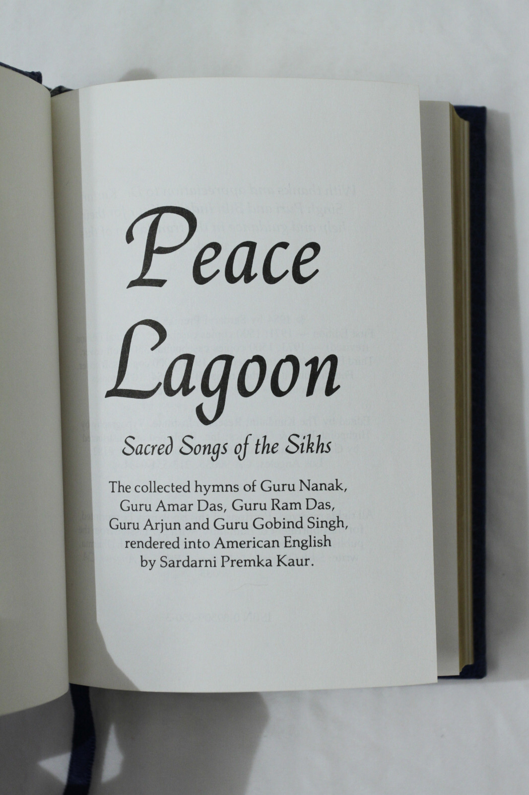 Peace Lagoon: Sacred Songs of the Sikhs (1989, Pocket Size)