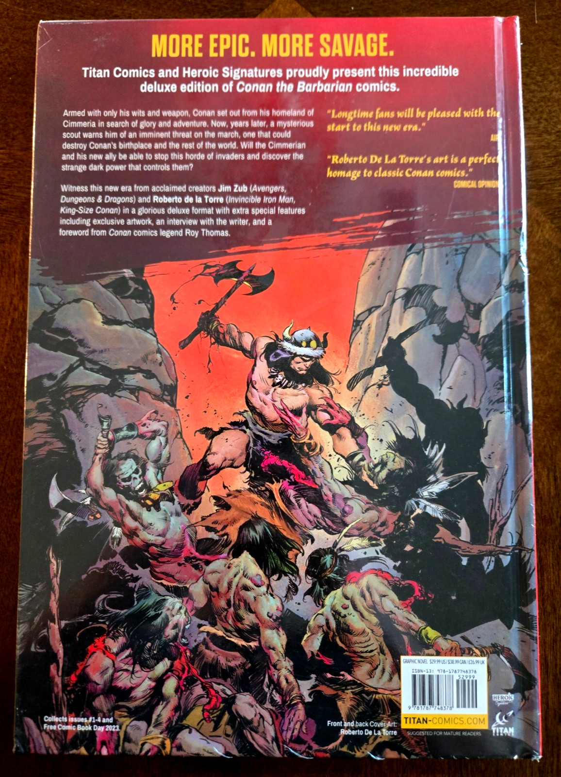 Conan the Barbarian: Bound In Black Stone Deluxe Edition by Jim Zub Hardcover Bo