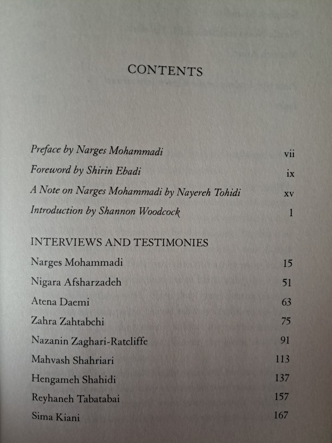 White Torture: Interviews with Iranian Women Prisoners by Narges Mohammadi