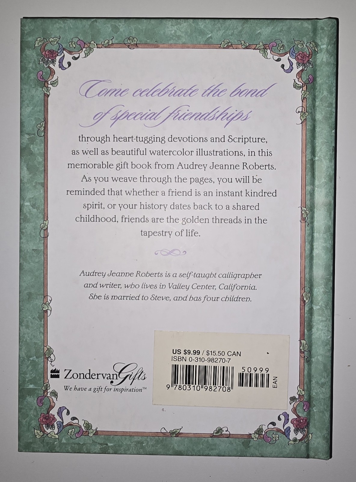 Heart of a Lasting Friendship Devotions by Audrey J. Roberts 2000 Hardcover