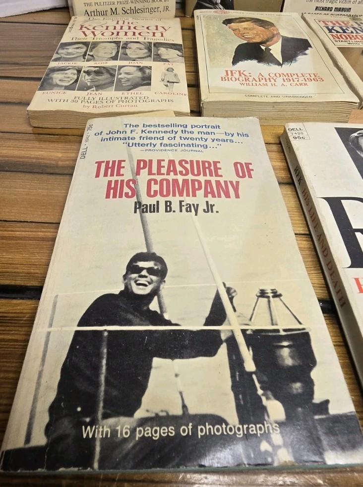 Vintage Kennedy Book Lot 11 Paperbacks John F RFK Bobby JFK Biography History