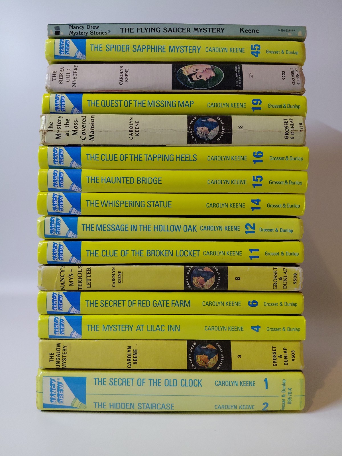 Nancy Drew Mystery Stories by Carolyn Keene – Lot Of 15 Books 1-4, 6, 8, 11,…