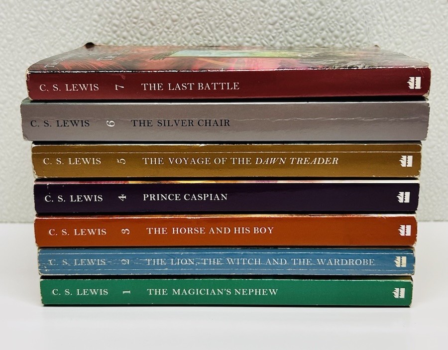Complete Set of 7 CHRONICLES OF NARNIA Books 1-7 pb C.S. Lewis~The Last Battle